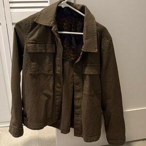 Prana Olive Green Shirt Jacket